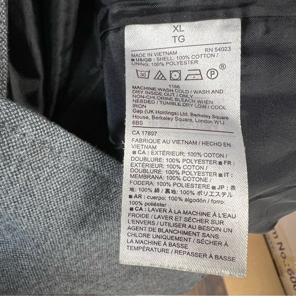 Men’s Gap grey lined blazer SZ XL - Picture 4 of 4